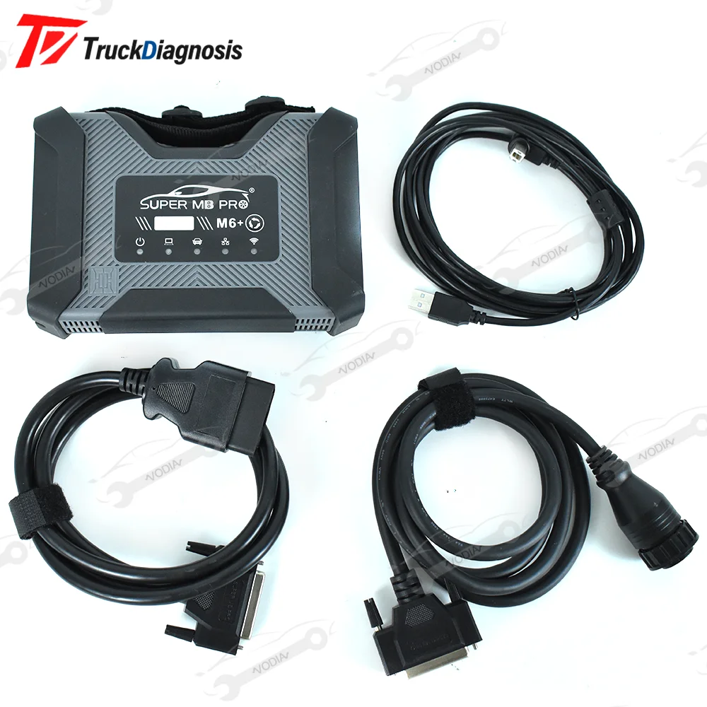 Super MB Pro M6+ Wireless Star Car Diagnosis Tool Full Configuration Fit For BEZN MB Trucks 12V Car,24v Diesel Truck,Bus,Etc