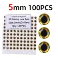 100 piezas doradas de 5 mm