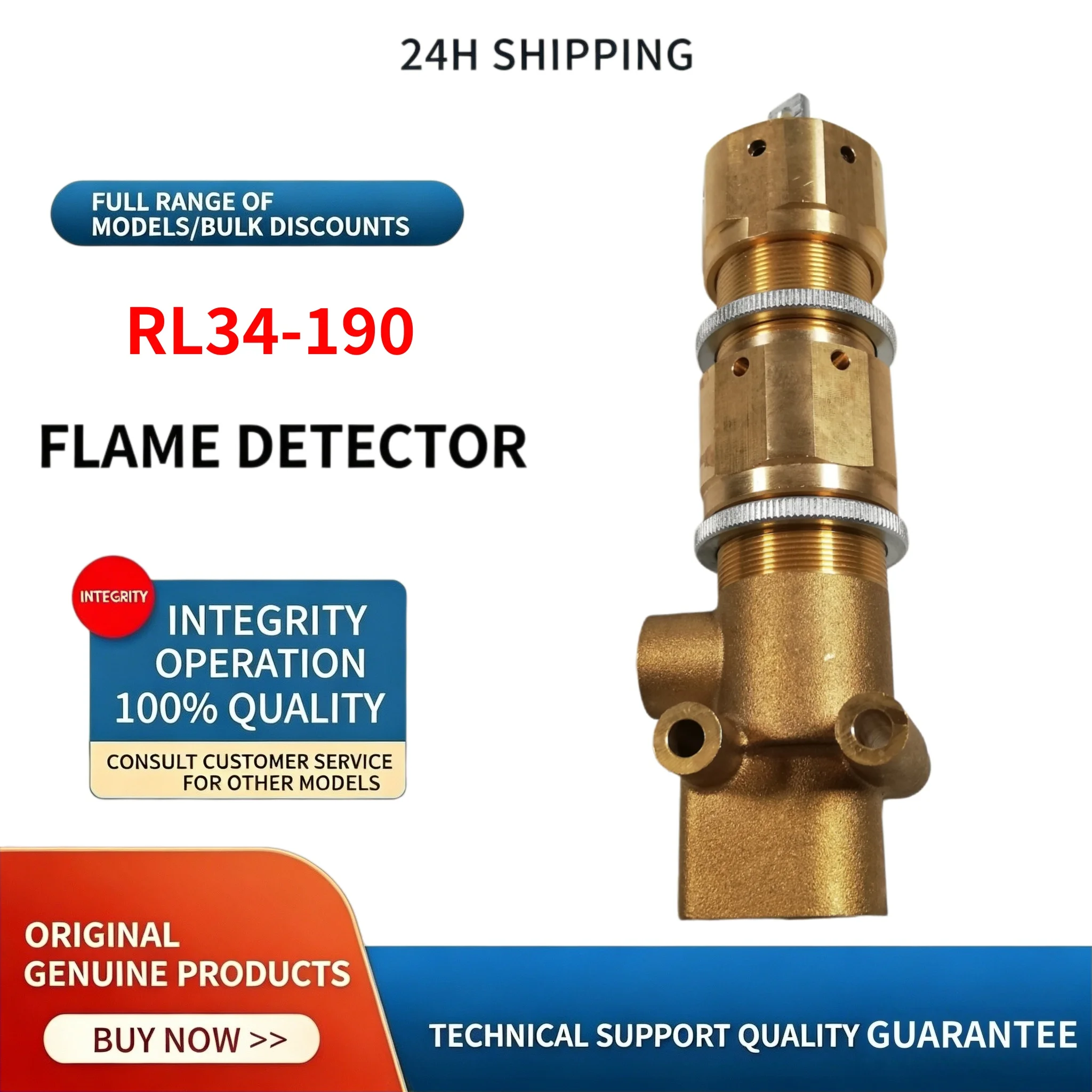 RL34 RL44 RL50 RL70 RL100 RL130 RL190 Air Damper Hydraulic Cylinder for Industrial Burner Combustion Parts, 24h Fast Shipping