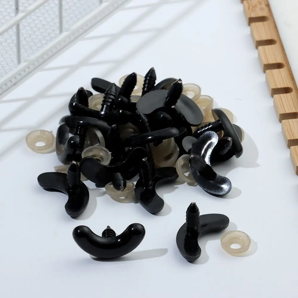 20pcs/10pairs Safety Plastic Bear Animal Accessories Puppet Crystal Eye Dolls DIY Tools Thread Eyes Nose Eyes Crafts