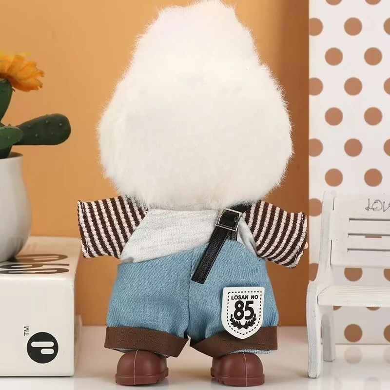 فستان دمية مقاس 17 سنتيمتر، قطيفة من دمى الجيل الثالث الأول والثاني، مجموعة فينيل، وزرة جينز عصرية للتغيير