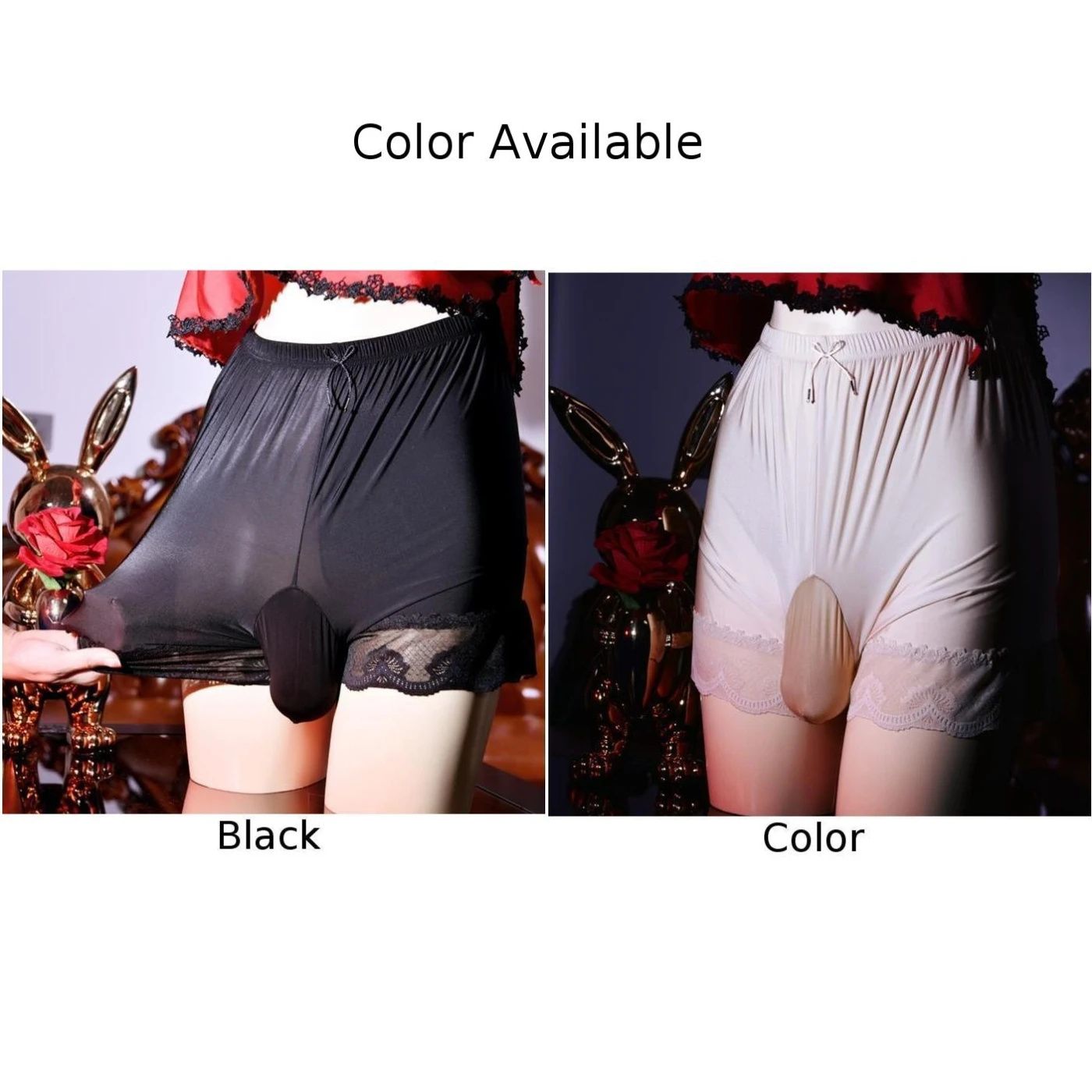Hot Sale New Fashion Men Boxer Briefs Panties Boxer Shorts Breathable Color Comfortable Ice Silk+Nylon One Size