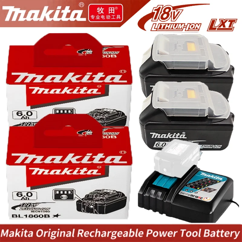 

Original makita accessories 6Ah for Makita 18V Battery BL1830B BL1850B BL1850 BL1840 BL1860 BL1815 Replacement Lithium Battery