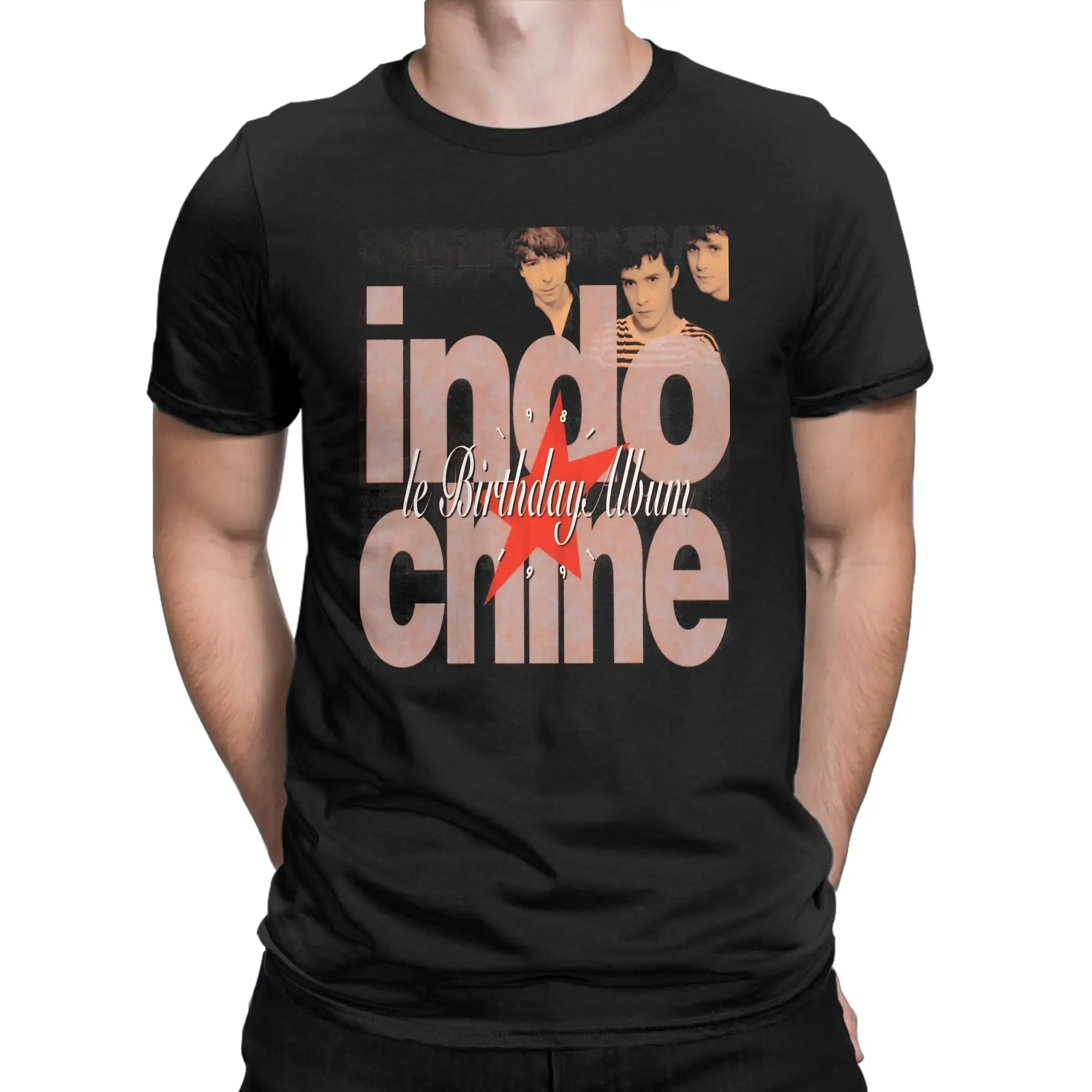 Edgy Graphic Funny Graphic 100% Cotton T-Shirt Indochine Tees Tops For Men