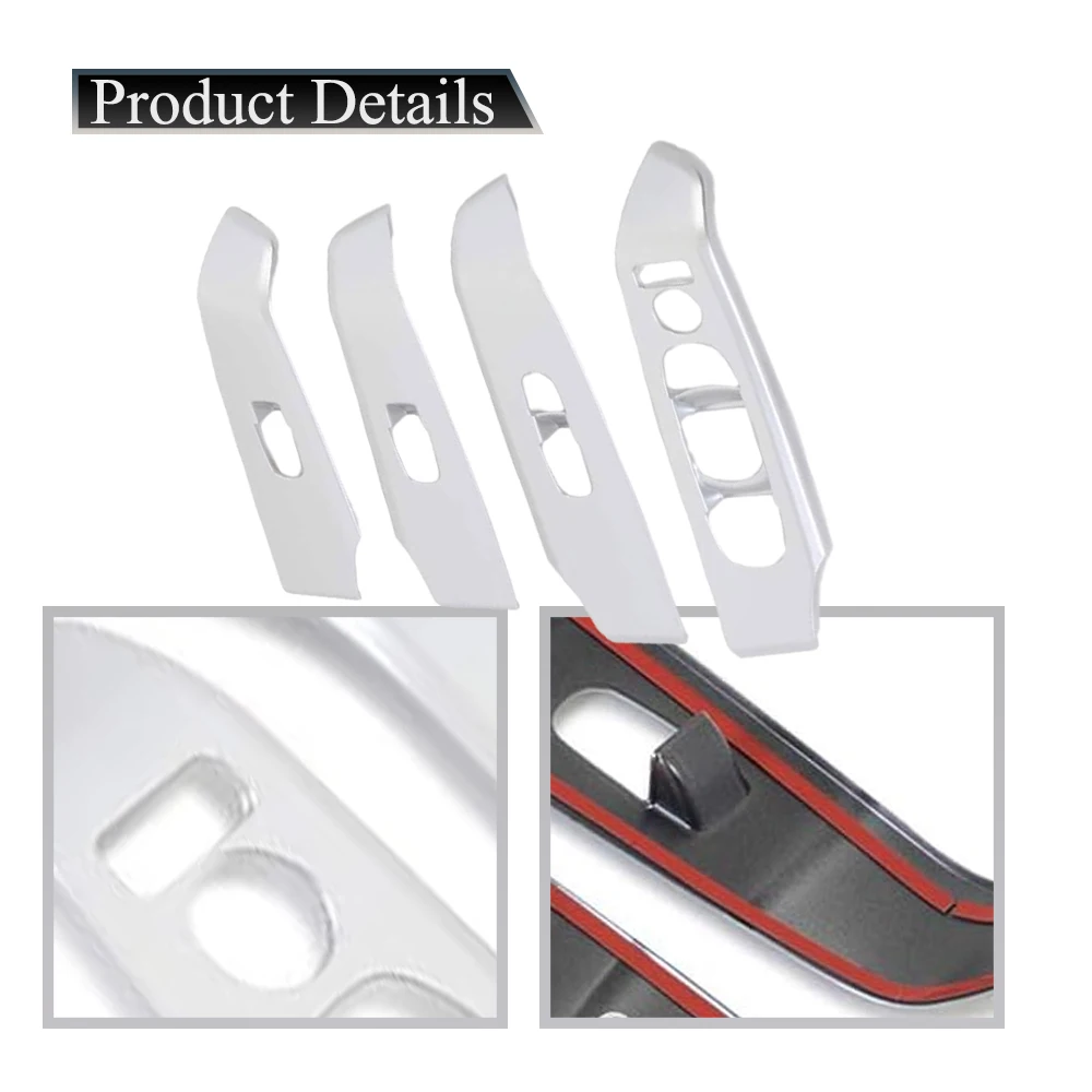 

4 pcs For Nissan Altima 2019 2020 2021 Interior Door Armrests Window Switch Panel Cover Trims Automotive interior accessories