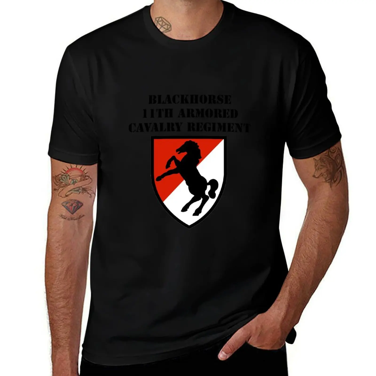 

shirt REGIMENT man t shirts BLACKHORSE t T-Shirt ARMORED designer shirts CAVALRY 11TH t funny man cotton