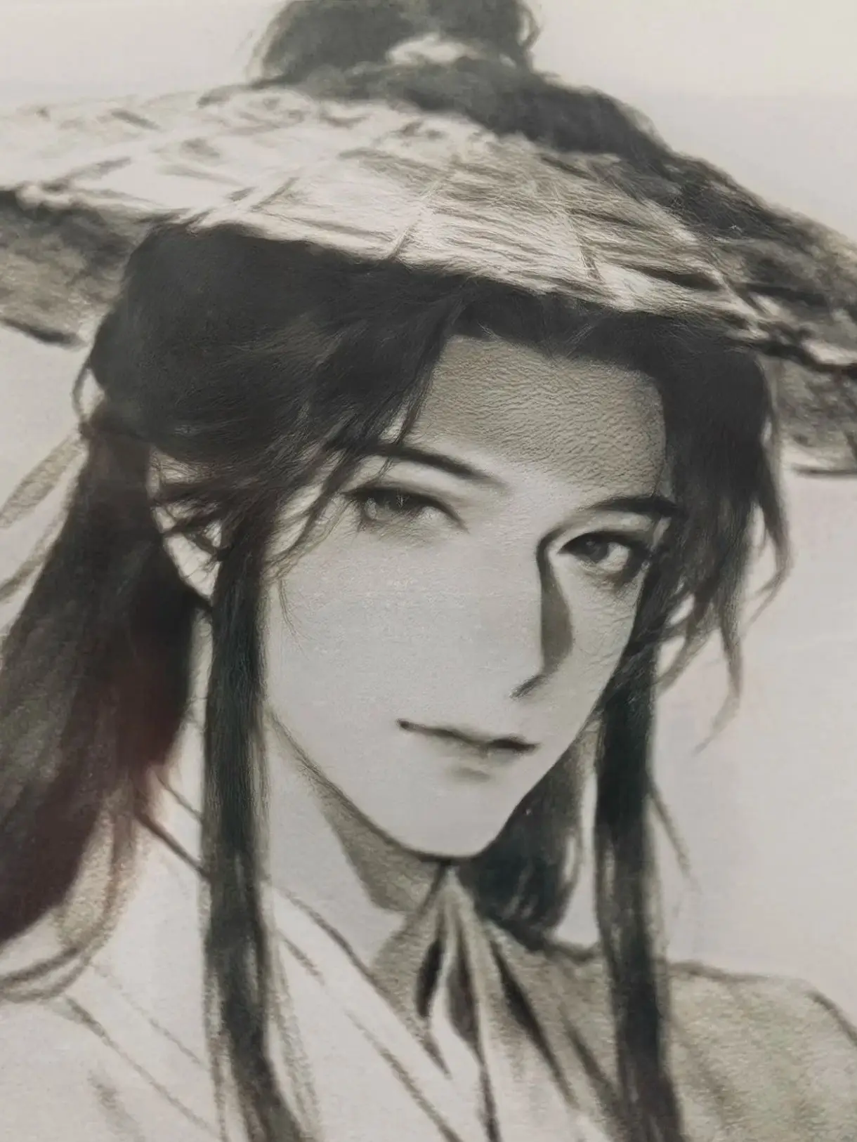 Anime Xie Lian sketch decorative painting Handcrafted and custom-made with creativity