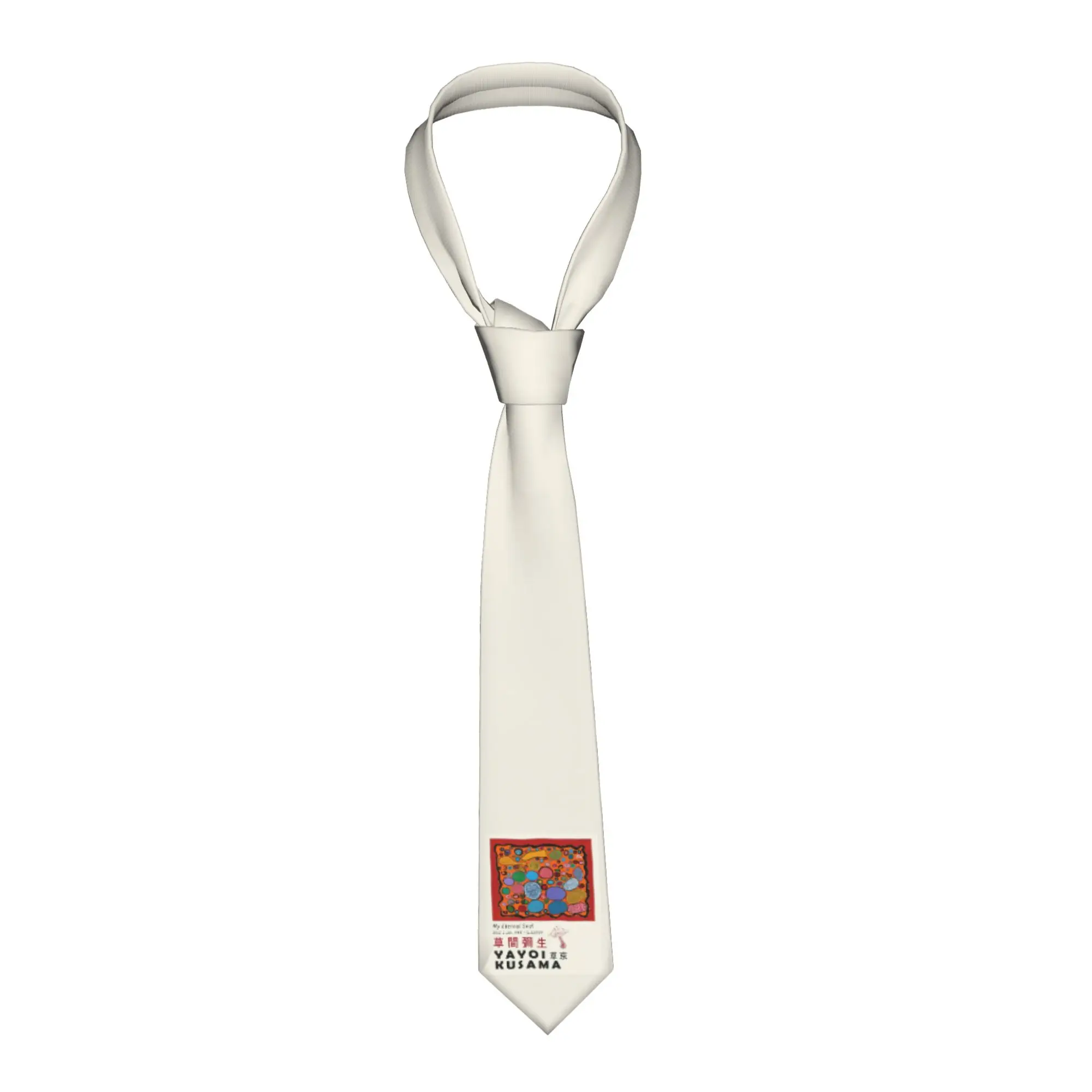 Classic Yayoi Kusama Abstract Mushroom Neck Tie for Office Men  Neckties