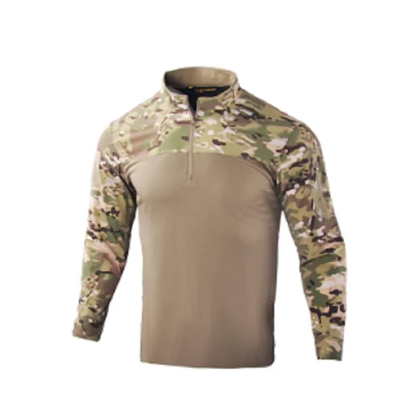 

Outdoor Quick Drying T-shirt Frog Suit Long Sleeved Breathable And Wear-Resistant Camouflage Suit Sports T-shirt