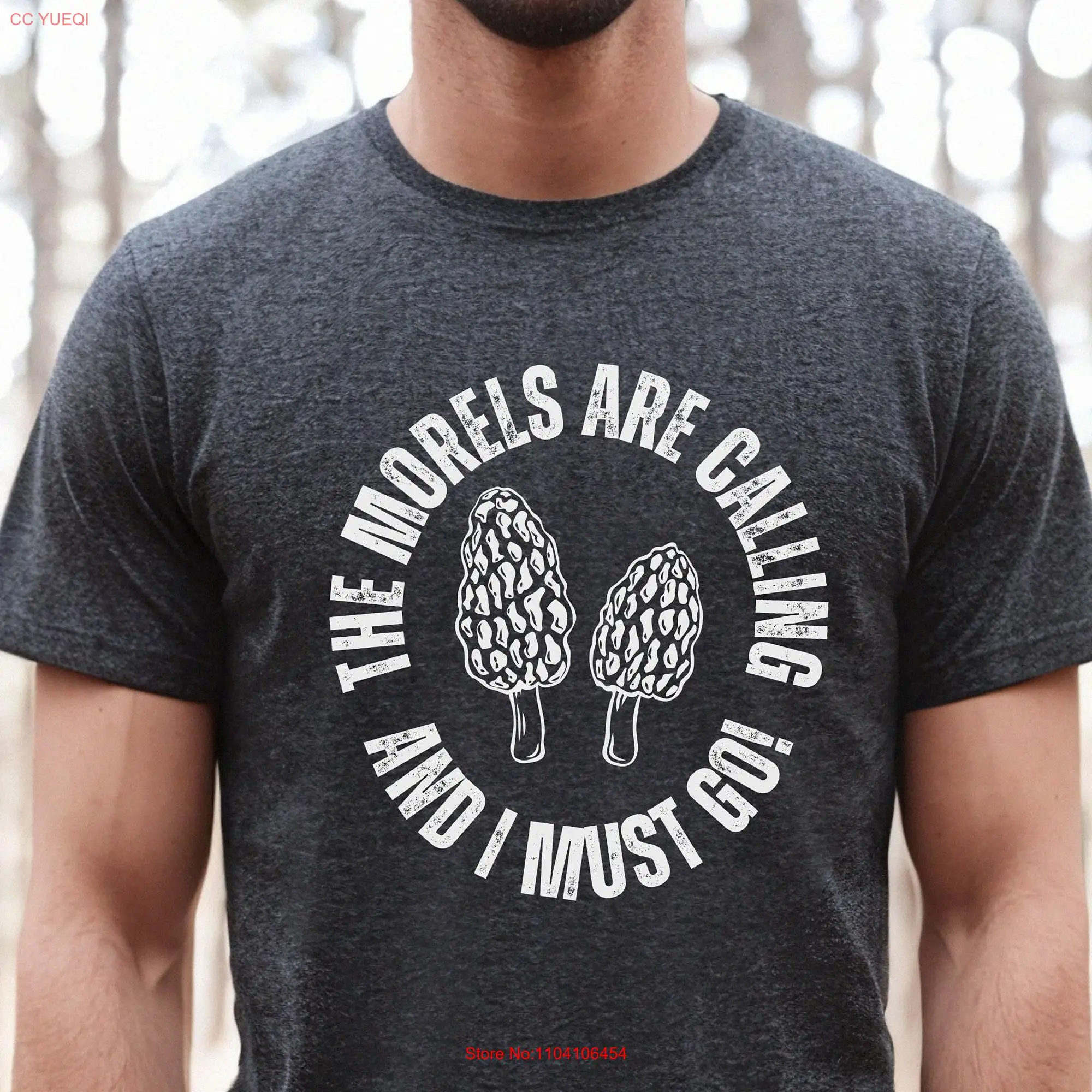 Morel Mushroom T Shirt The Morels Are Calling Hunting Fungus Nature long or short sleeves