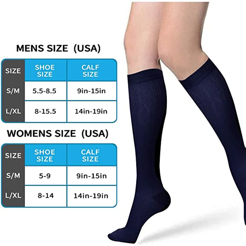 Compression Socks Varicose Veins Tight Socks Promoting Blood Circulation Anti Fatigue Sports Sock Cycling Running Basketball New