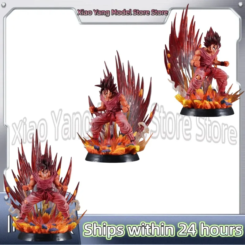 

38cm/14.96in Anime Dragon Ball Figure Kaiouken Goku Action Figures Pvc Statue Desktop Ornamen Collection Model