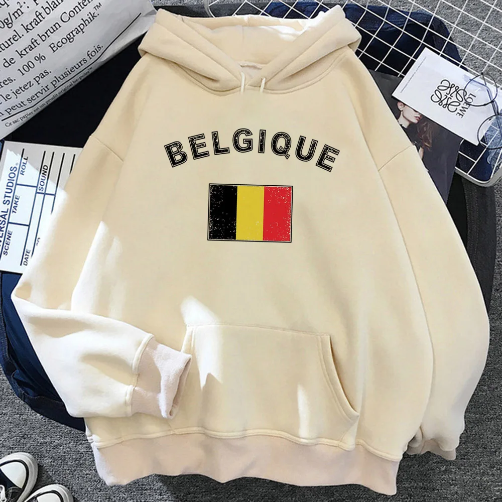 

Belgium hoodies women sweat y2k Kawaii graphic harajuku Hood hoddies female anime sweater