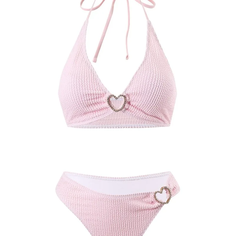 

Летний комплект бикини Sweet Spice Girl Silm Fit для женщин, дизайн Y2k Harajuku, пляжная одежда, элегантный, милый, сексуальный, модный купальник, новинка