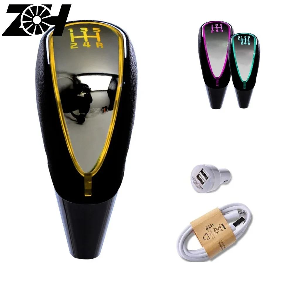 5 6 Speed Car Touch Motion Activated Change Led Light Car Gear Shift Knob 7 Colors Changes Fit For Toyota Lexus