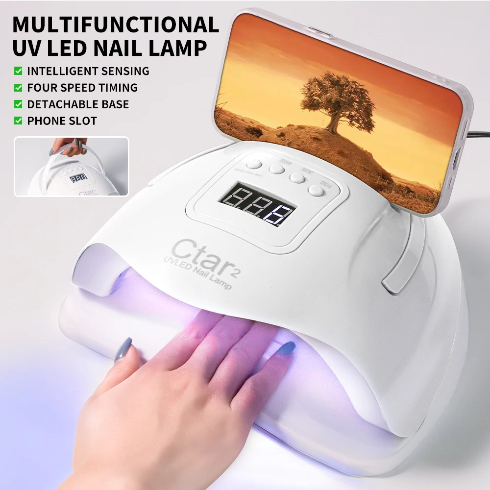 Professional 36 LED Nail Lamp Powerful UV Nail Lamps for Gel Polish with Timer and Automatic Sensor Manicure Salon Tool