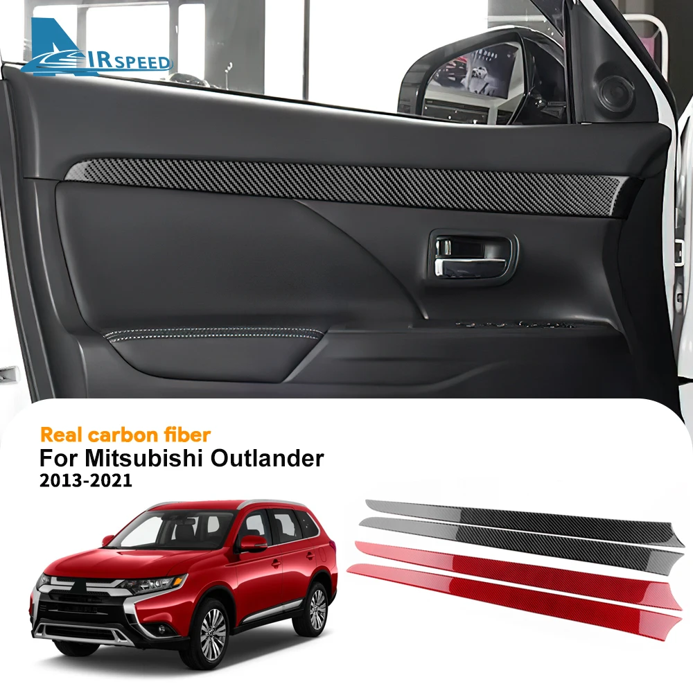 

Настоящая мягкая наклейка из углеродного волокна для Mitsubishi Outlander 2013 2014 2015 2016 2017 2018 2019 2020 2021 LHD RHD накладка на переднюю дверь