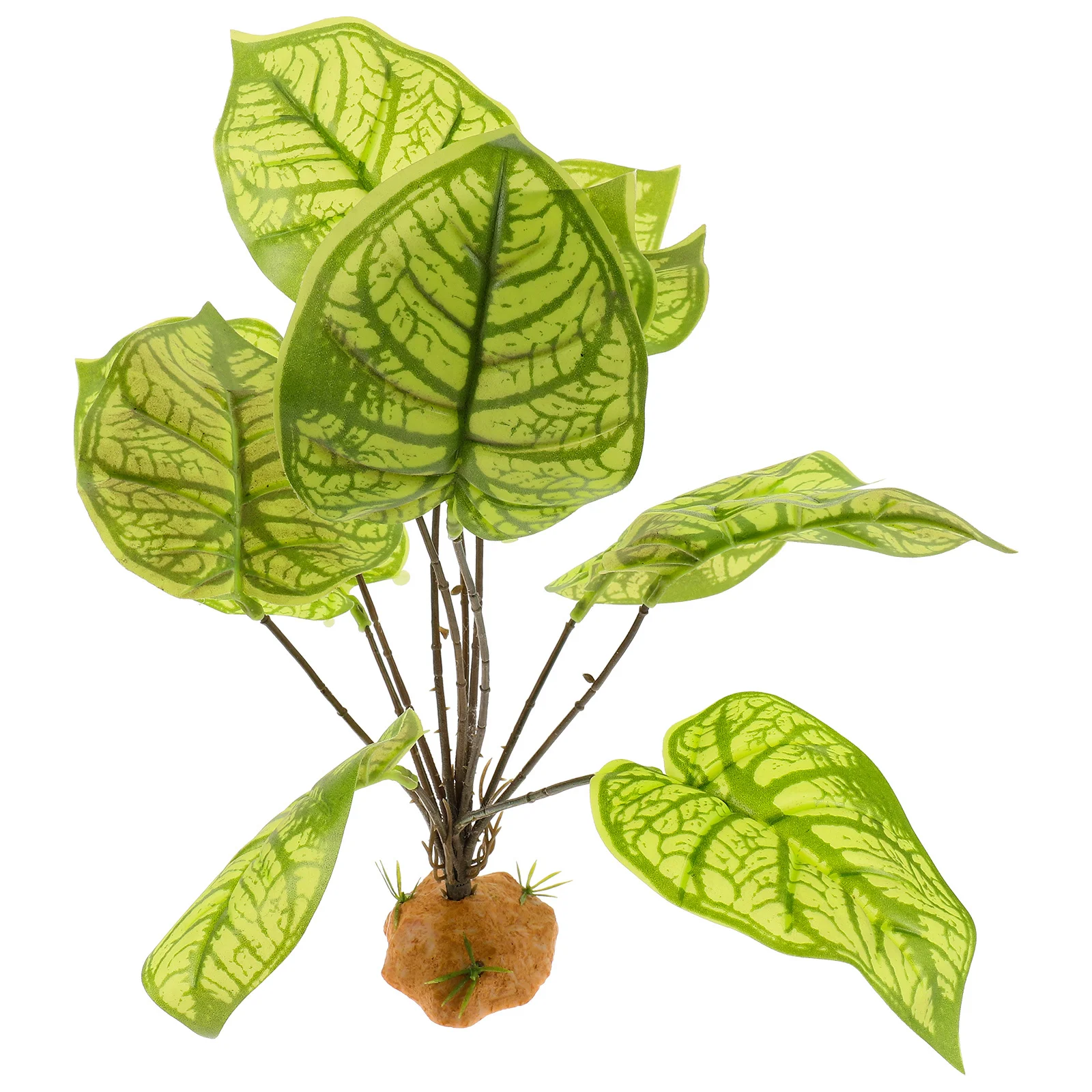 

Decorative Plant For Reptile Terrarium Lifelike Fake Plants Aquarium Tank Landscape Ornament Reptile Hideout Supplies Lizard Box