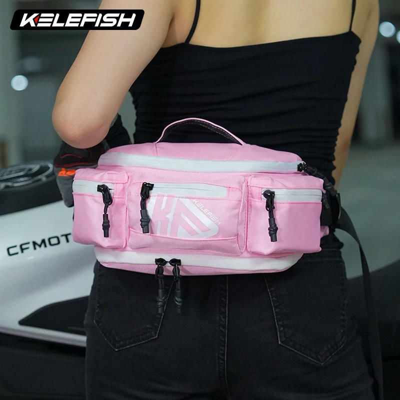 KELEFISH Outdoor Sports Waist Bag, Stylish Casual Crossbody Bag, Camouflage Chest Bag, , Handbag , with Multiple Compartments