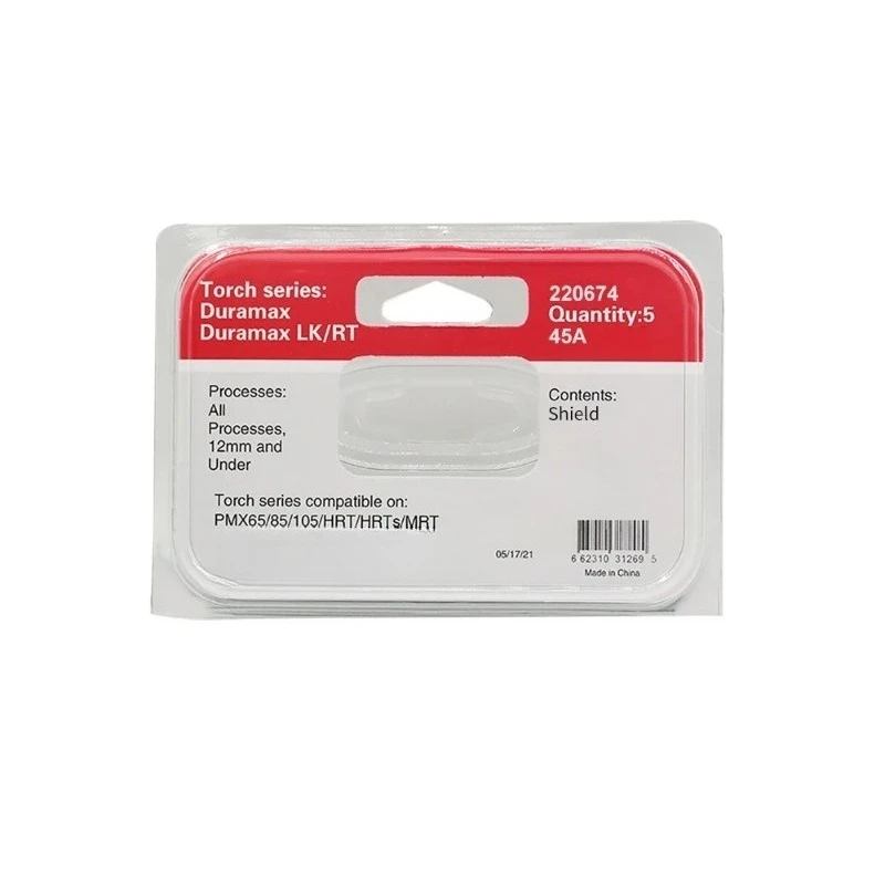 220674 45A Manual Shield for Hypertherm Powermax45 Plasma Cutter Reliable Replacement Plasma Cutting Consumable Shield