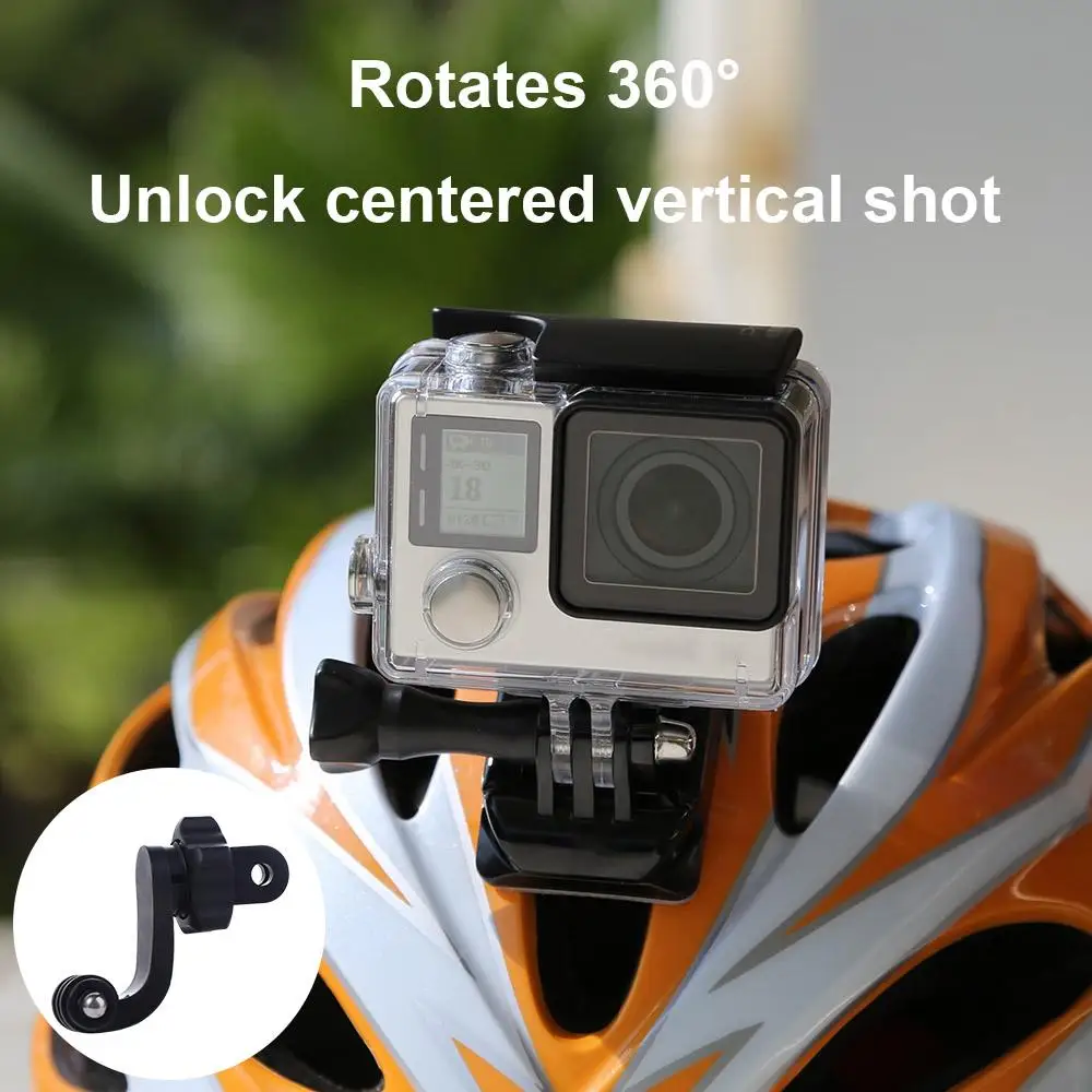 Helmet 360 Degree Bracket Adapter Action Adapter Accessories Vertical Mount Adapter Camera Mount Rotating Bracket