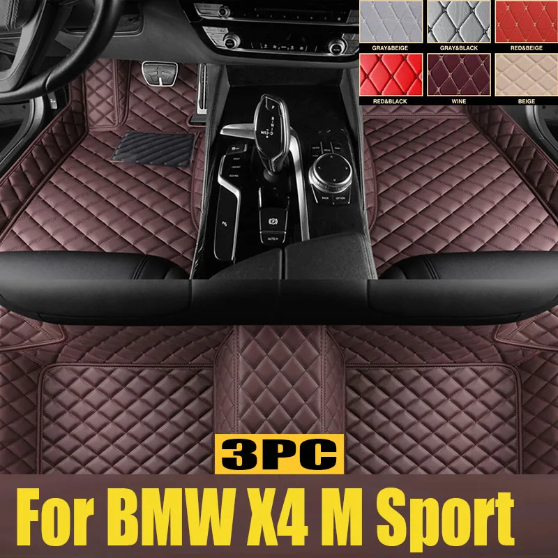 

Car Floor Mat for BMW X4 M Sport G02 M40i M40d 2019~2023 2020 Part Foot Panel TPE Liner Carpet Pad Custom Cover Rug trunk mat