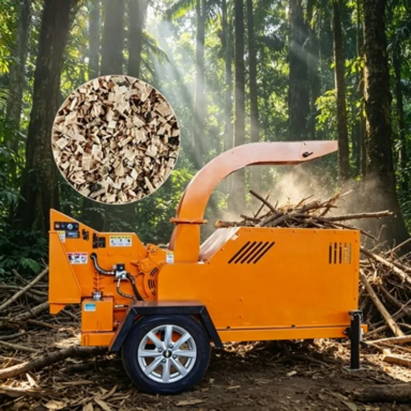 

Diesel Wood Chipper Shredder With High Efficiency Crushing