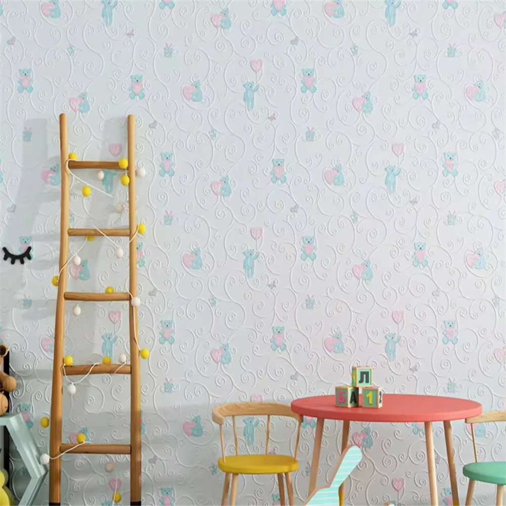 53X300cm Self-adhesive stereo boy girl bedroom wallpaper blue sky blank cloud ceiling sticker wallpaper for kids room