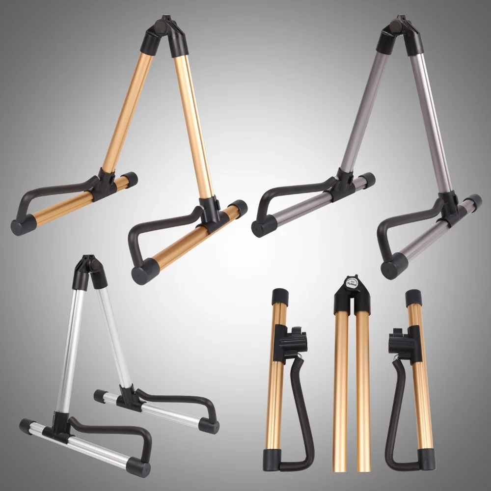 

Aluminum Alloy Guitar Stand Aluminum Alloy Removabl Universal Folding Instrument Rack Foldable Collapsible