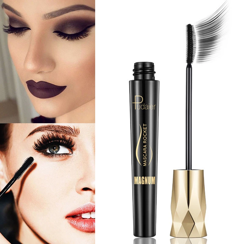 4d Smudge-Proof Mascara Black Curling Kosteneffectieve Verlenging Volumising Dikke Mascara Waterproof Wimper Extension Make