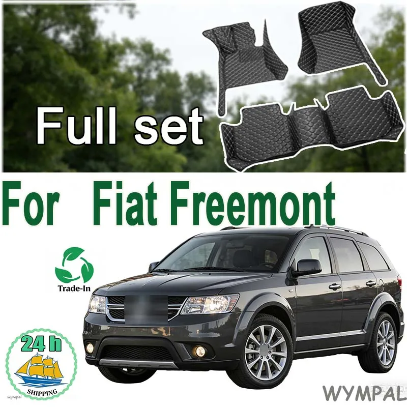 

LUXURY Custom Automotive Car Floor Mats For Fiat Freemont 2012 2013 2014 2015 2016 Auto Luxury Leather