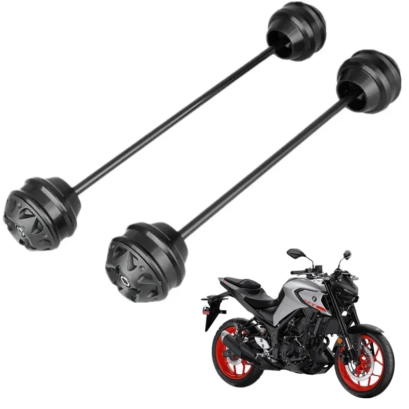 For YAMAHA MT03 MT-03 MT25 MT-25 2015-2020 Front Rear Wheel Protector Axle Fork Crash Slider