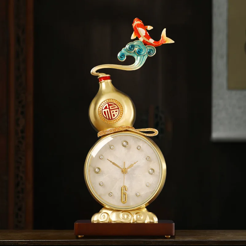 New Chinese gourd clock, living room desktop clock