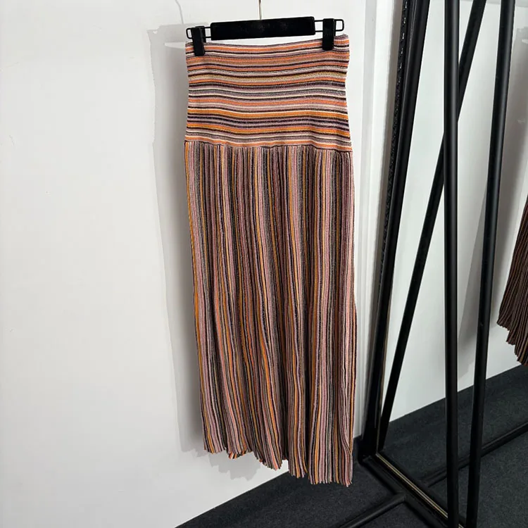 Designer Summer Knit Skirt Set Women's image 4