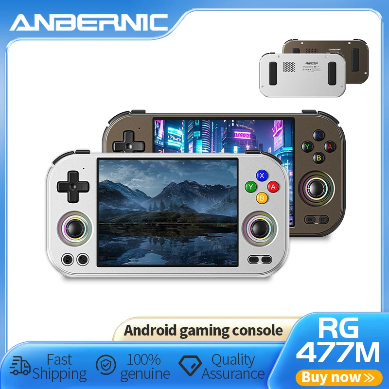 Anbernic RG477M Retro Handheld Game Console 4.7-inch LTPS Display 64 Bit Dimensity 8300 Processor Online Multiplayer Streaming