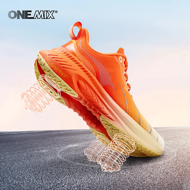 ONEMIX 2024New Cushioned Running Shoes women Fall Winter Heavy Runners Lace-up Women Jump Rope Dance Non-slip Outdoor Sneakers