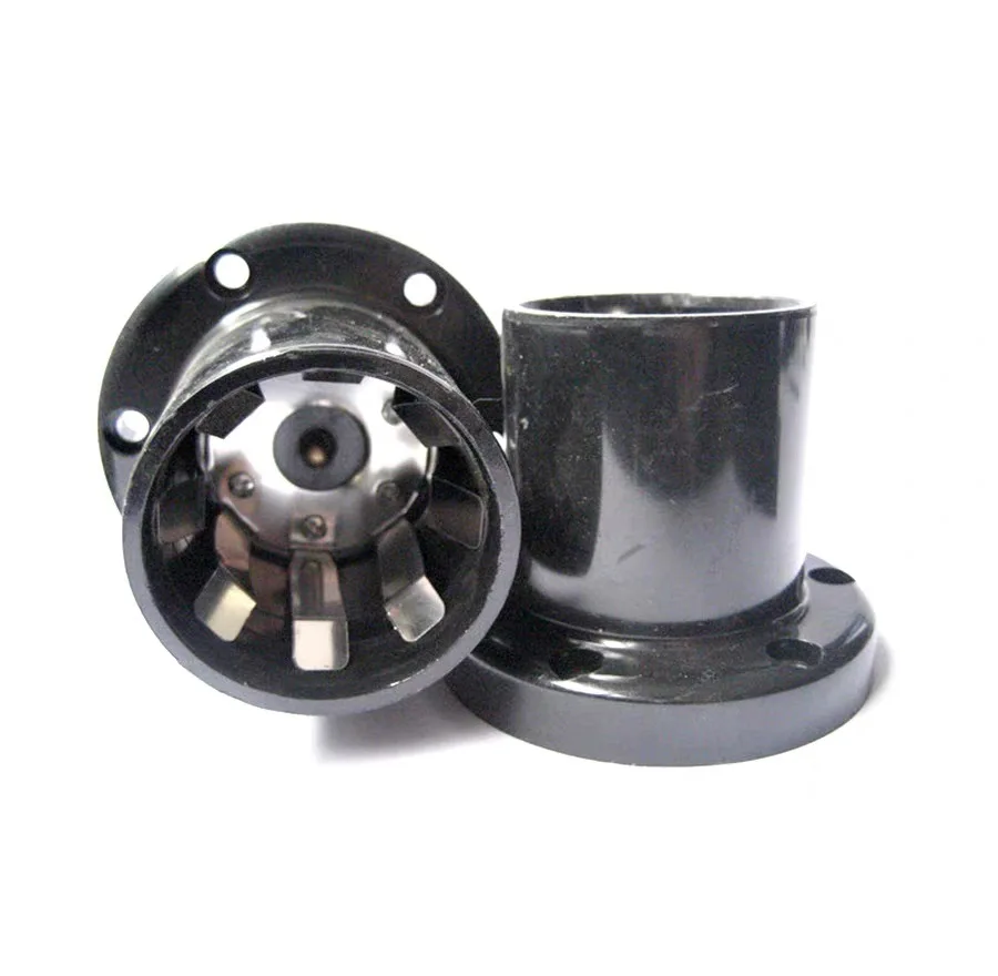 Imagem -01 - Suporte da Lâmpada Preta Lâmpada Base Socket Suporte da Lâmpada E40 suporte da lampada preta lampada base socket suporte da lampada e40 01