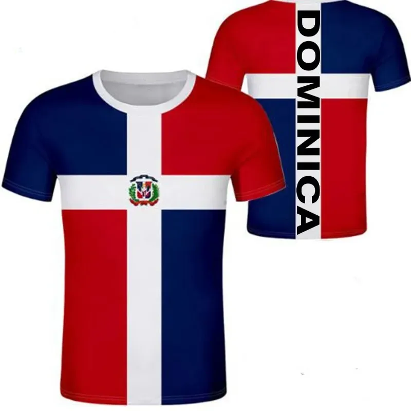 Dominica T Shirt Logo Free Custom Name Number Dma T-shirt Nation Flag Spanish Dominican Dominicana Republic Print Photo Clothing