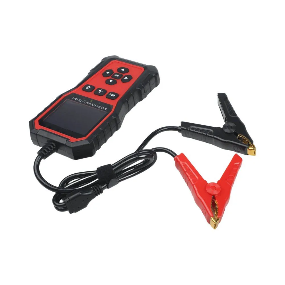 Cold Cranking Amps Car Battery Tester Battery Health Analysis Tool Voltage Meter 6V 12V 24V Compatible LCD Display