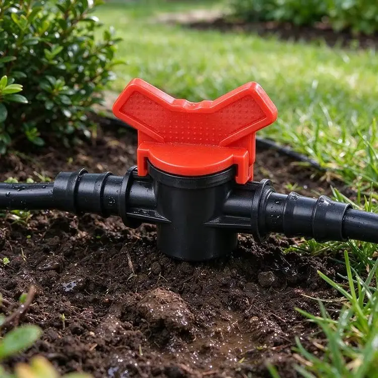 16mm 20mm  Shut-off Valve Ball Valve Connector Plug PE Pipe PN4 Drip Hose For Drip Irrigation Aquarium Garden