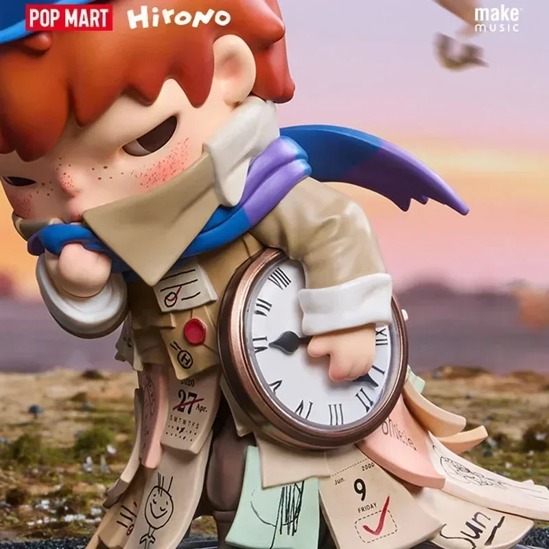 

POP MART Hirono X Stefanie Sun Weather With You Series Blind Box Guess Bag Настольное украшение Симпатичная модель Подарок Девушка Игрушки Аниме