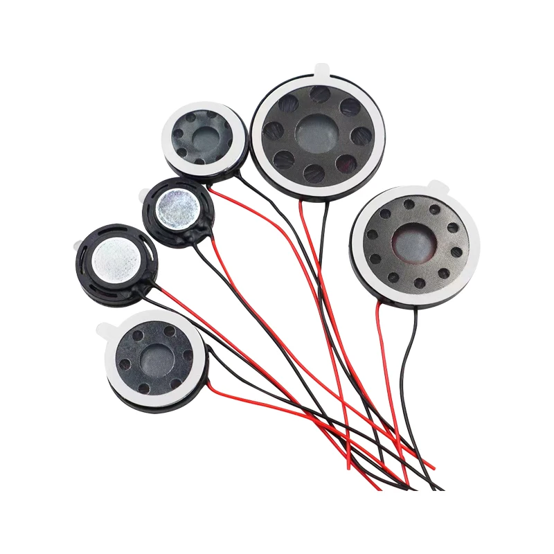 10pcs For Mobile phone small speaker, round diameter 10/13/15/16/18/20mm, 8 Ω, 1W, 0.5W plastic speaker