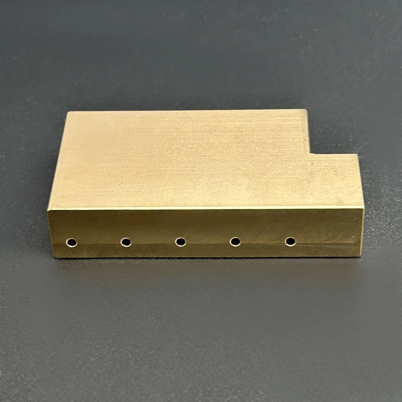 SAPHUE CNC precisely machined Ultra Solid 32mm Fat Brass L Shape Tremolo Block for FR Locking Tremolo Bridge Electric Guitar