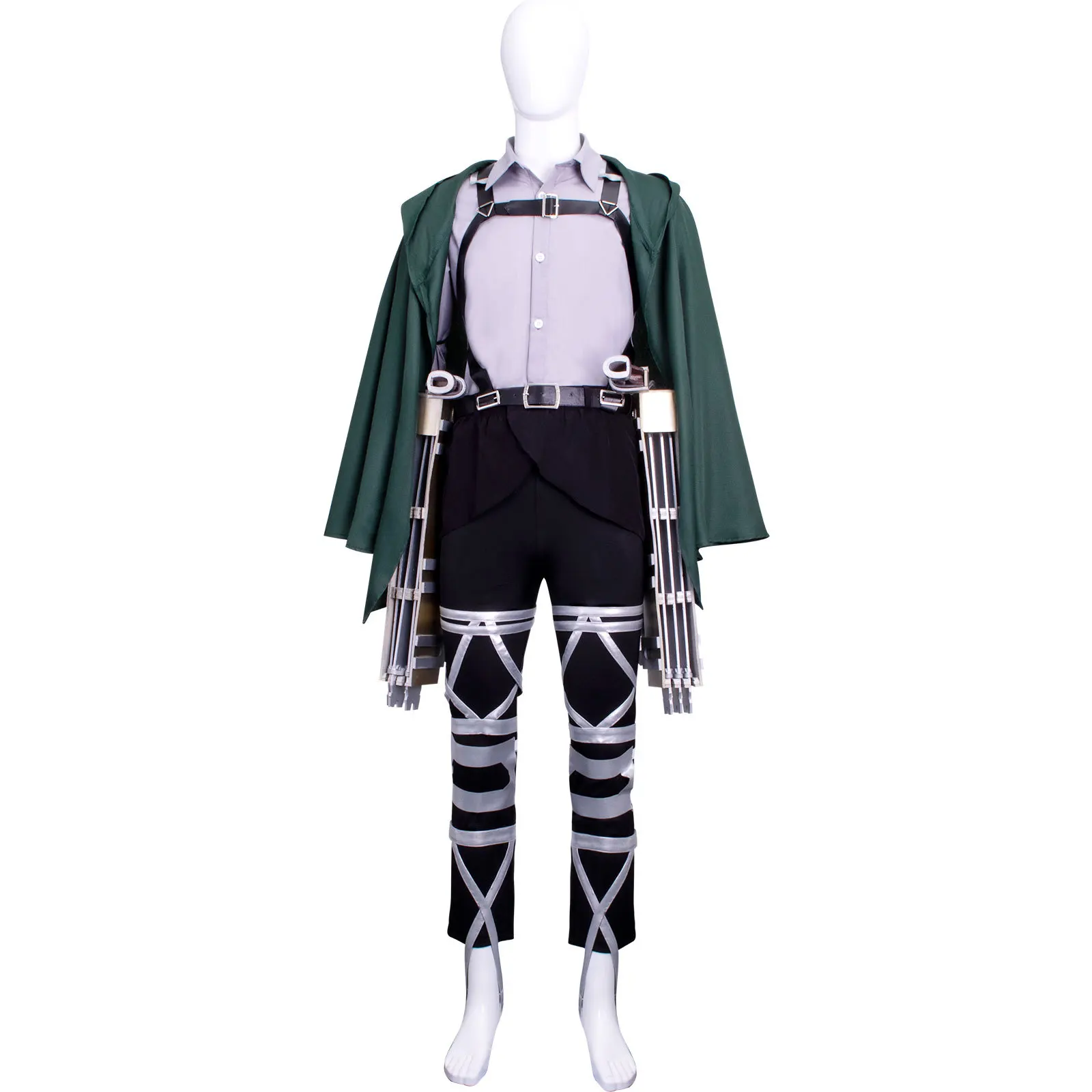 

Anime Titan Cosplay Costume Final Season Jean Kirstein Levi Mikasa Ackerman Armin Connie Hange Only Costume without prop