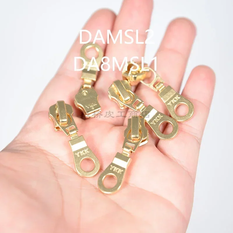 50PCS Authentic YKK/3 Size/5 Size/metal  Accessories  Gold Copper/zipper Head/brass Special Pull Head