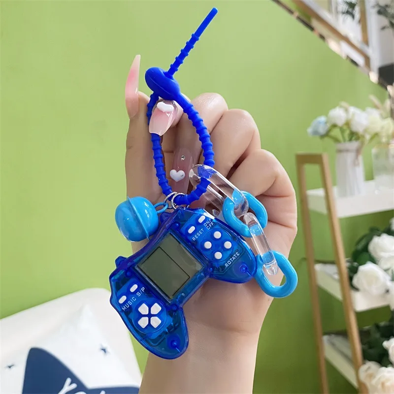 1 Pcs Creative Retro Mini Tetris Gamepad Key Chain Children\'s Fun Toy Gift Small Pendant Important Holiday Gift