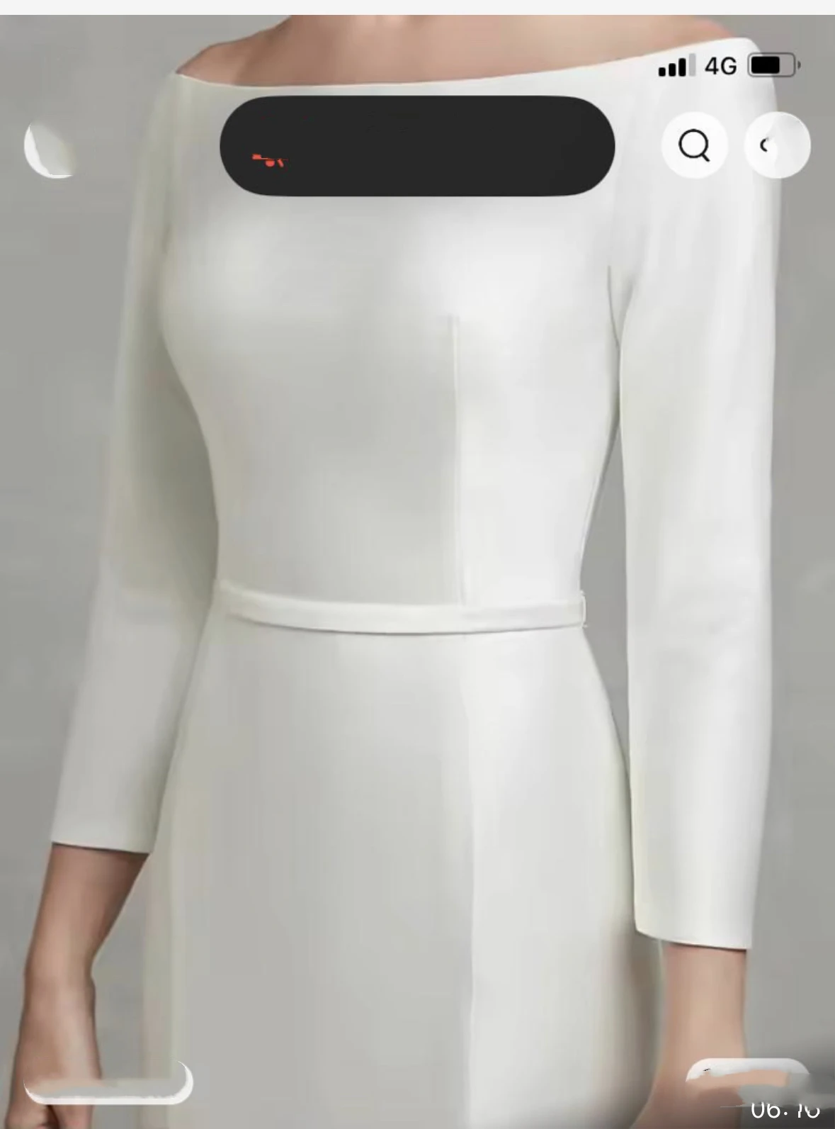 حورية البحر فستان زفاف بسيط بأكمام طويلة ورقبة باتو وأزرار خلفية أنيقة باللون الأبيض العاجي مخصصة من الساتان فستان زفاف ذيل محكمة #3