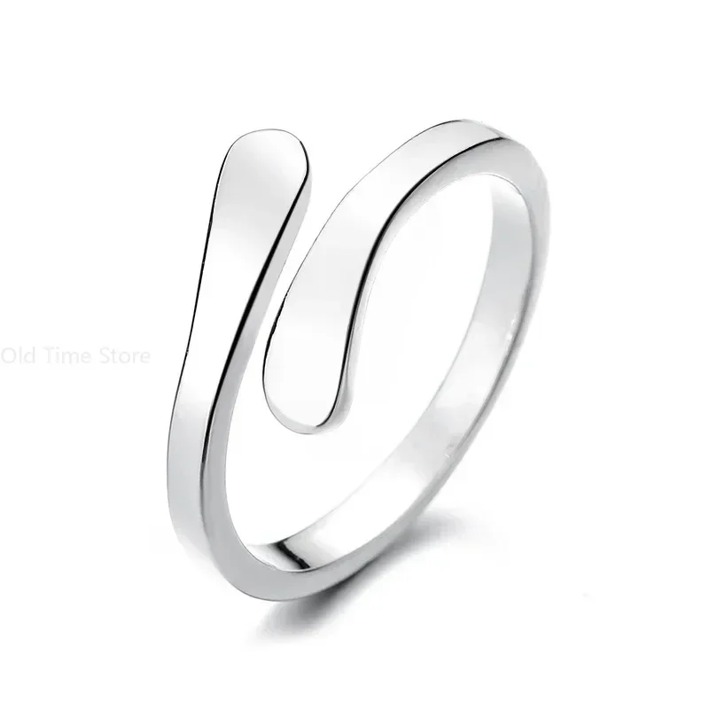 Nuevos Anillos de abrazo para mujer, anillo ajustable de acero inoxidable geométrico para parejas, joyería estética de boda y Navidad, Anillos de regalo