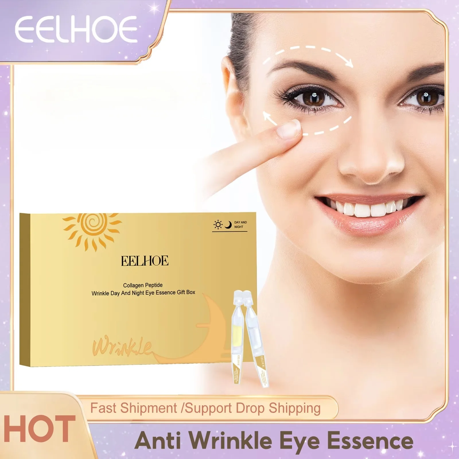 

Anti Aging Eye Serum Fade Eyes Puffiness Hyaluronic Acid Brighten Moisturize Reduce Fine Lines Collagen Anti Wrinkle Eye Essence