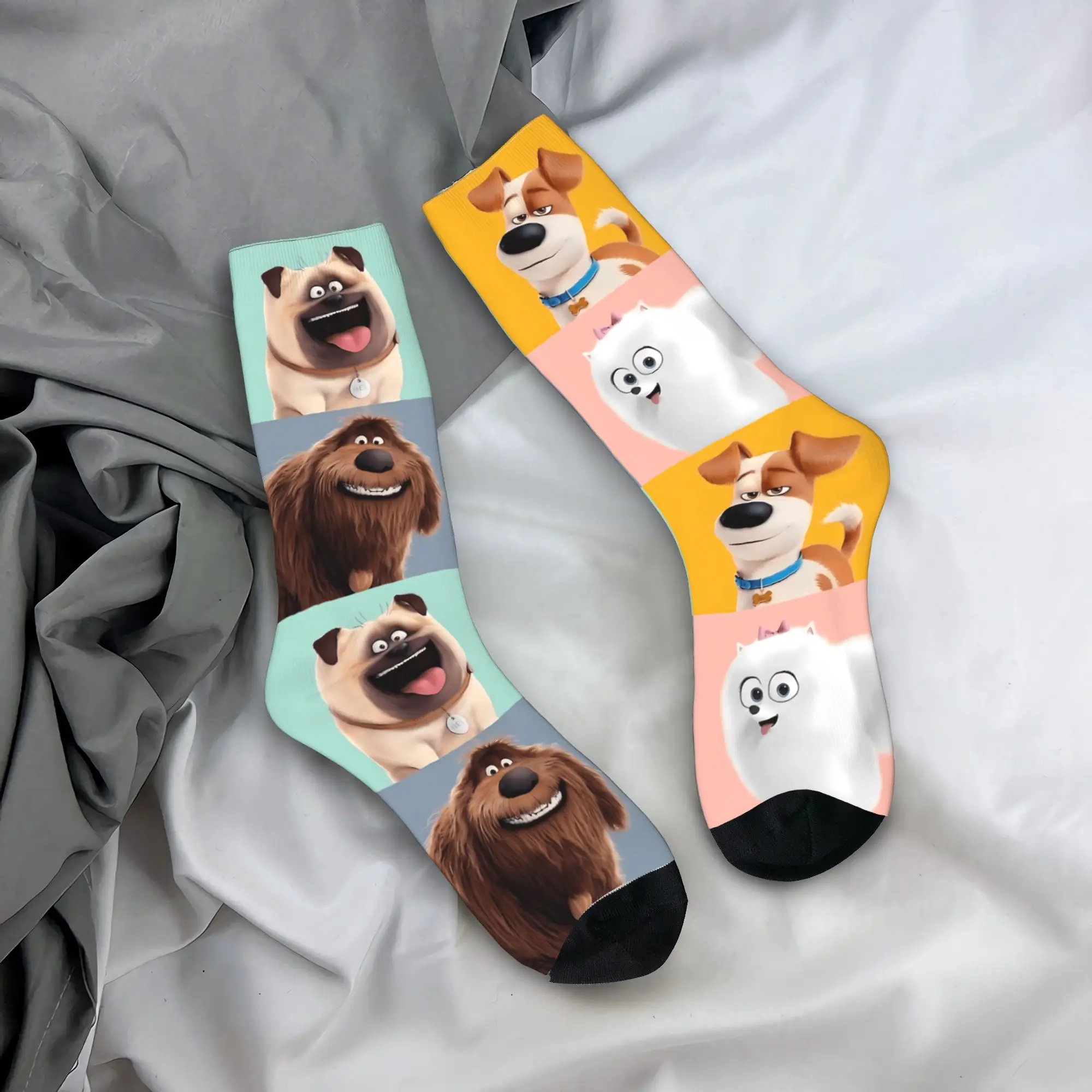 

Мужские носки «Тайная жизнь домашних животных», антибактериальные, удобные, весенние, в ретро-стиле, для скалолазания